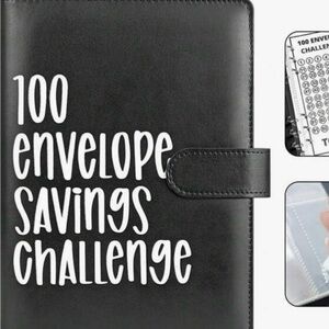 Brand New BLACK 100 Days SAVINGS Challenge Book